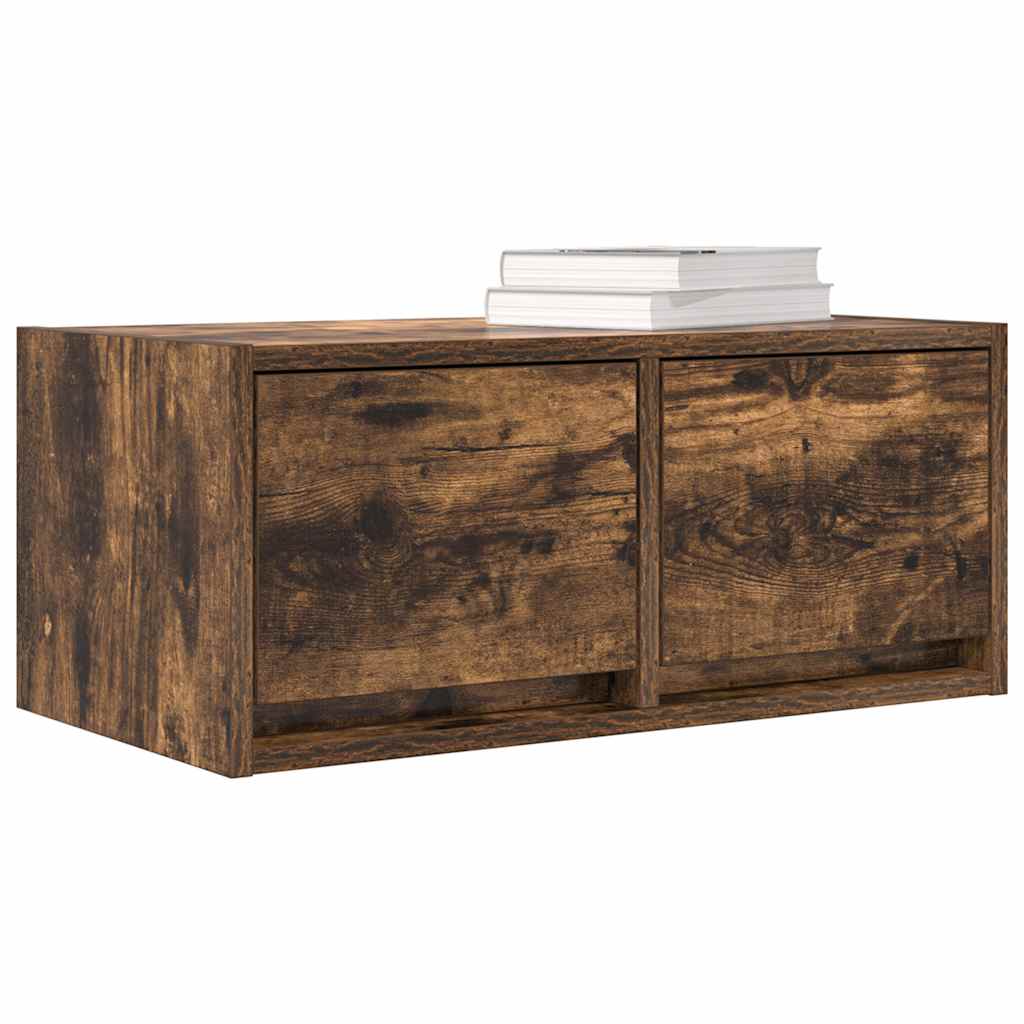 TV Cabinet Smoked Oak 60x31x25,5 cm Engineered Wood