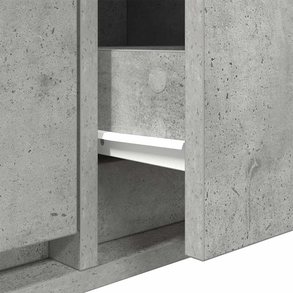 TV Cabinets 2 pcs Concrete Grey 80x31x25,5 cm Engineered Wood