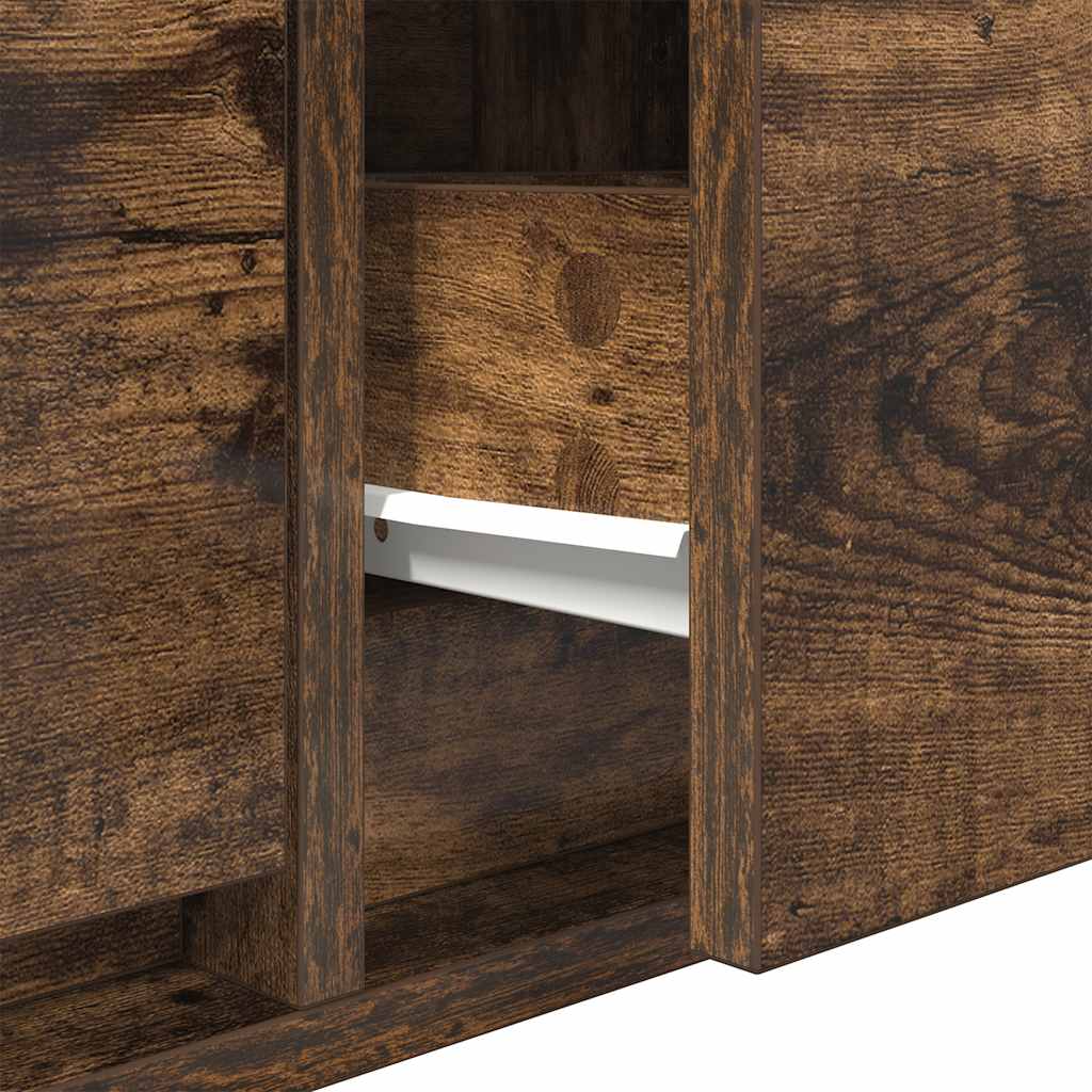 TV Cabinets 2 pcs Smoked Oak 80x31x25,5 cm Engineered Wood
