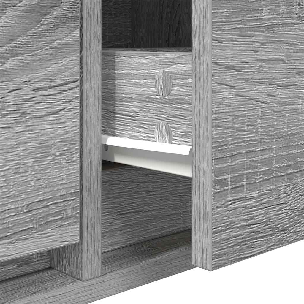 TV Cabinets 2 pcs Grey Sonoma 80x31x25,5 cm Engineered Wood