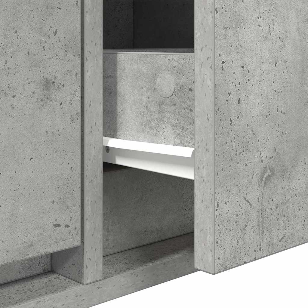 TV Cabinet 100 x 31 x 25.5 cm Concrete grey Engineered wood