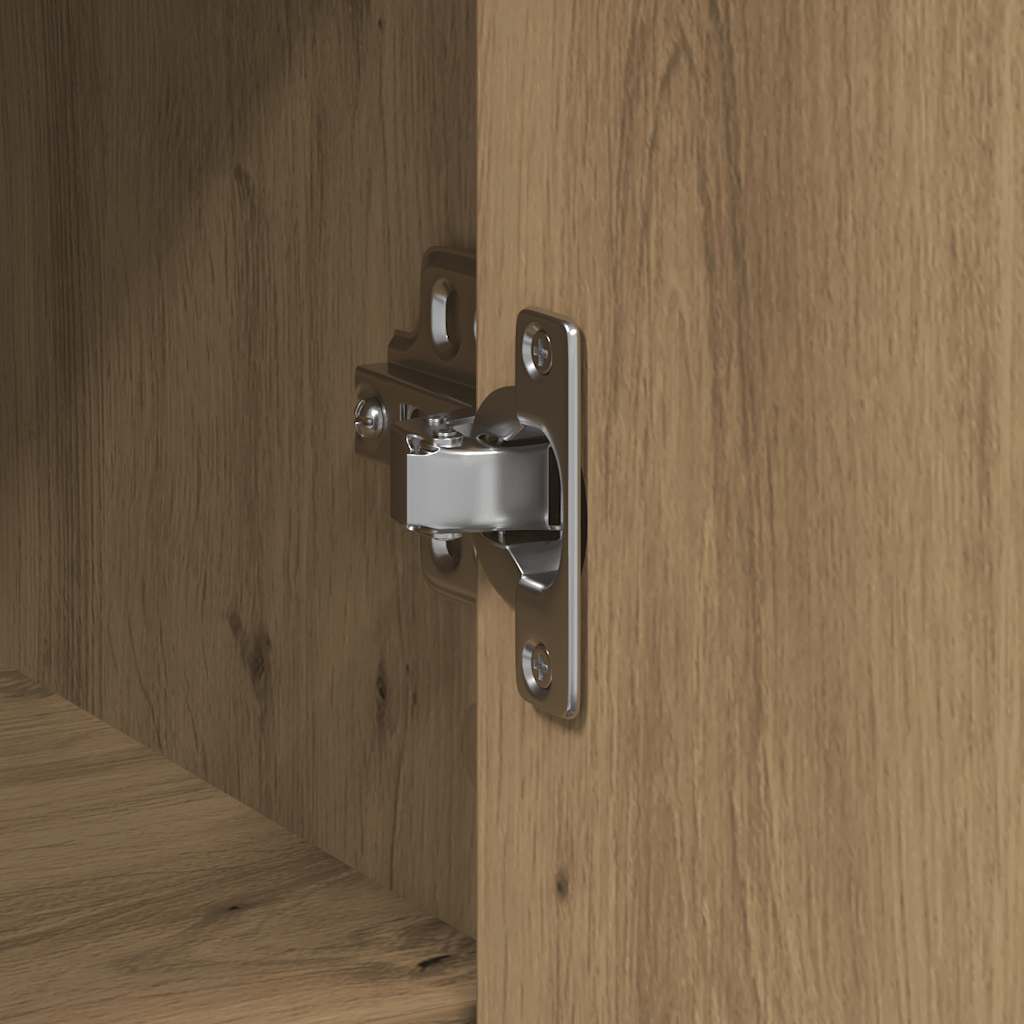 Sideboard with Drawer Artisan Oak 101x35x76 cm Engineered Wood