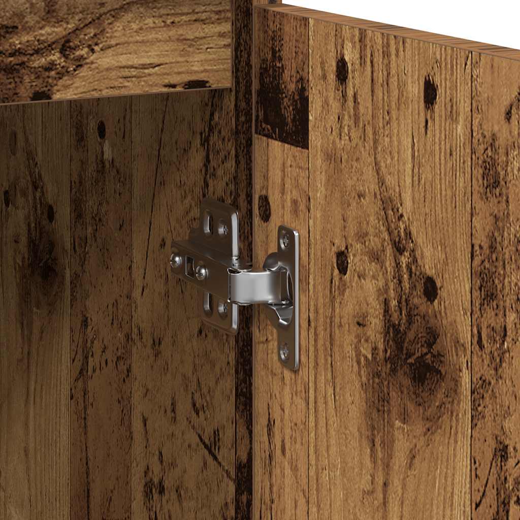 Sideboard with Drawer Old Wood 71x35x84 cm Engineered Wood