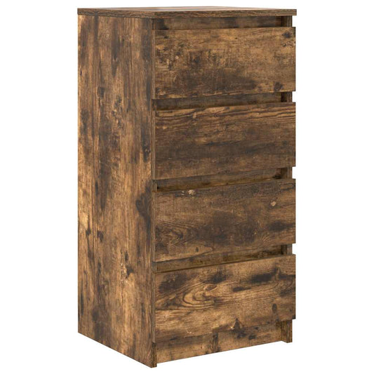 Sideboard Smoked Oak 37.5x35x76 cm Engineered Wood