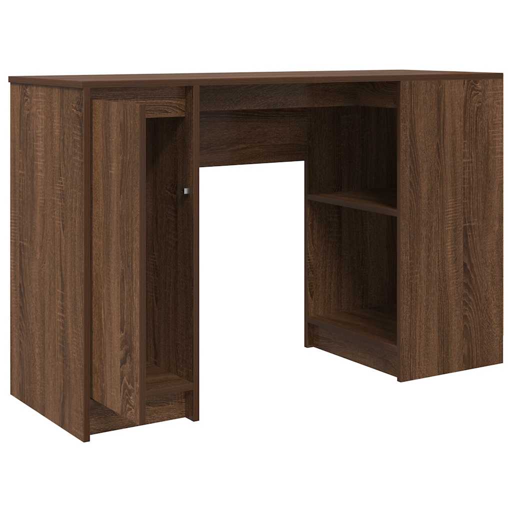 Desk Brown Oak 120x42x76 cm Engineered Wood