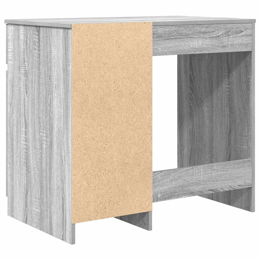 Desk Grey Sonoma 86x49x76 cm Engineered Wood