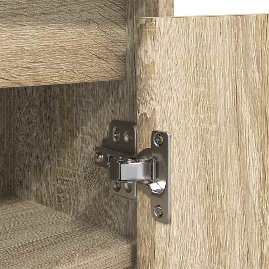 Shoe Cabinet Sonoma Oak 29.5x34x76 cm Engineered Wood