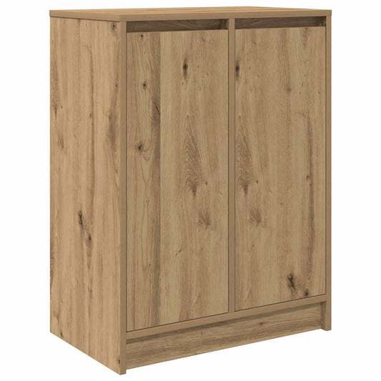 Shoe Cabinet Artisan Oak 57x34x76 cm Engineered Wood