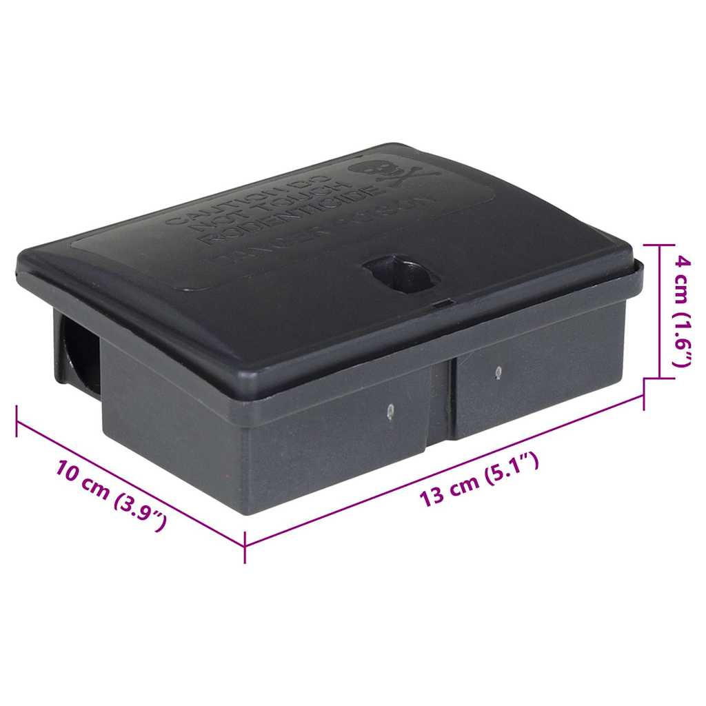 Mouse Traps 5 pcs Black 13x10x4 cm