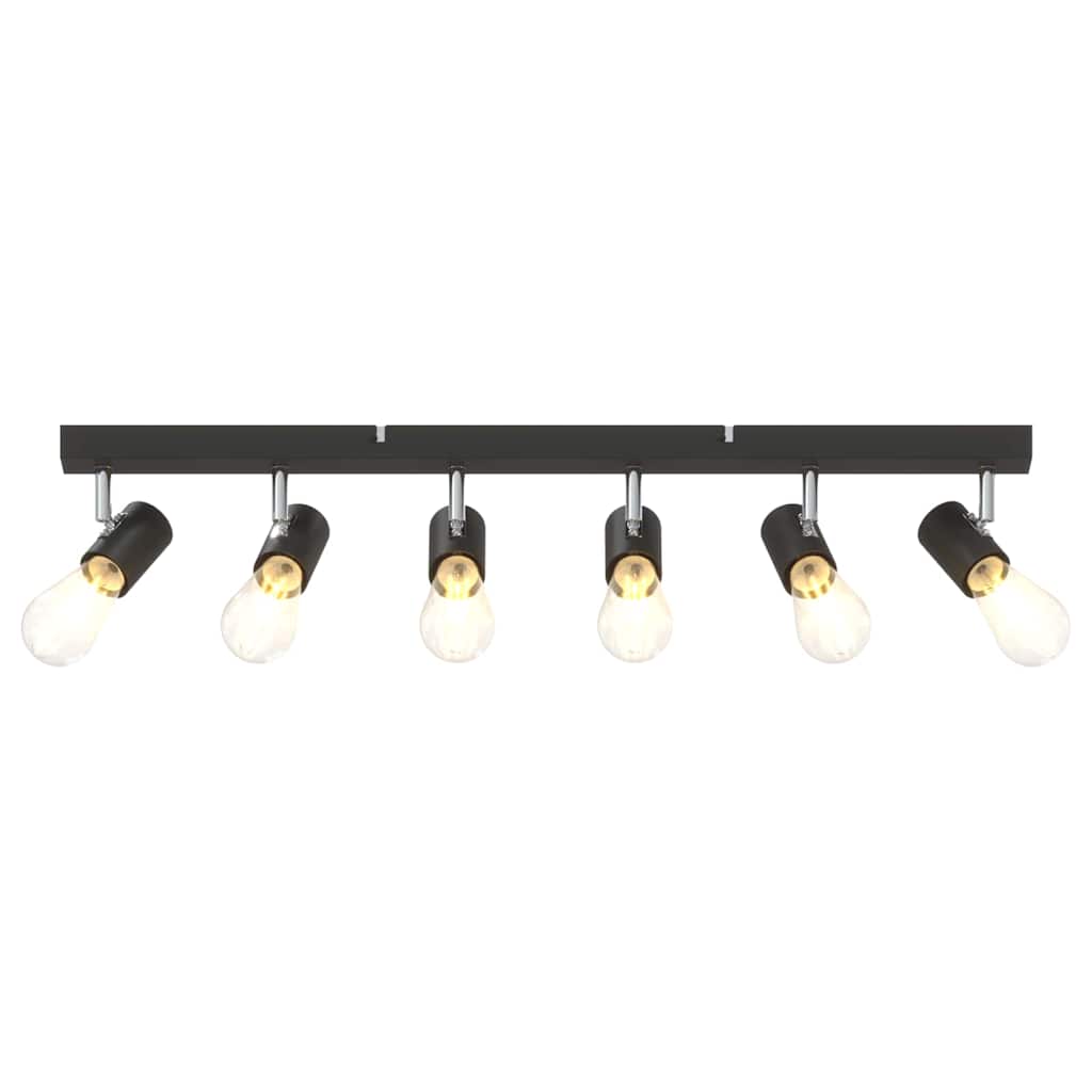 Ceiling Spotlight Black 73 x 6.5 x 11.5 cm Metal