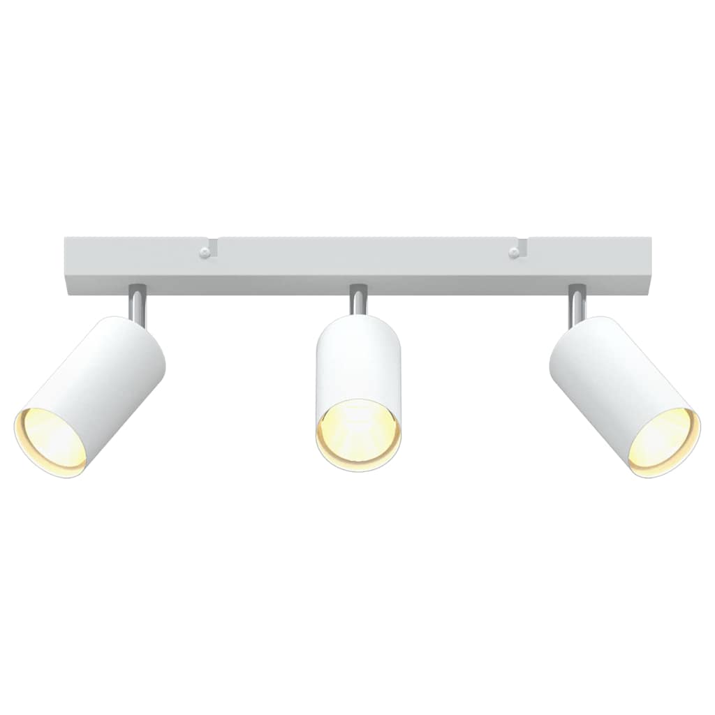 Ceiling Spotlight with Spotlights White 38 x 6 x 16 cm Metal