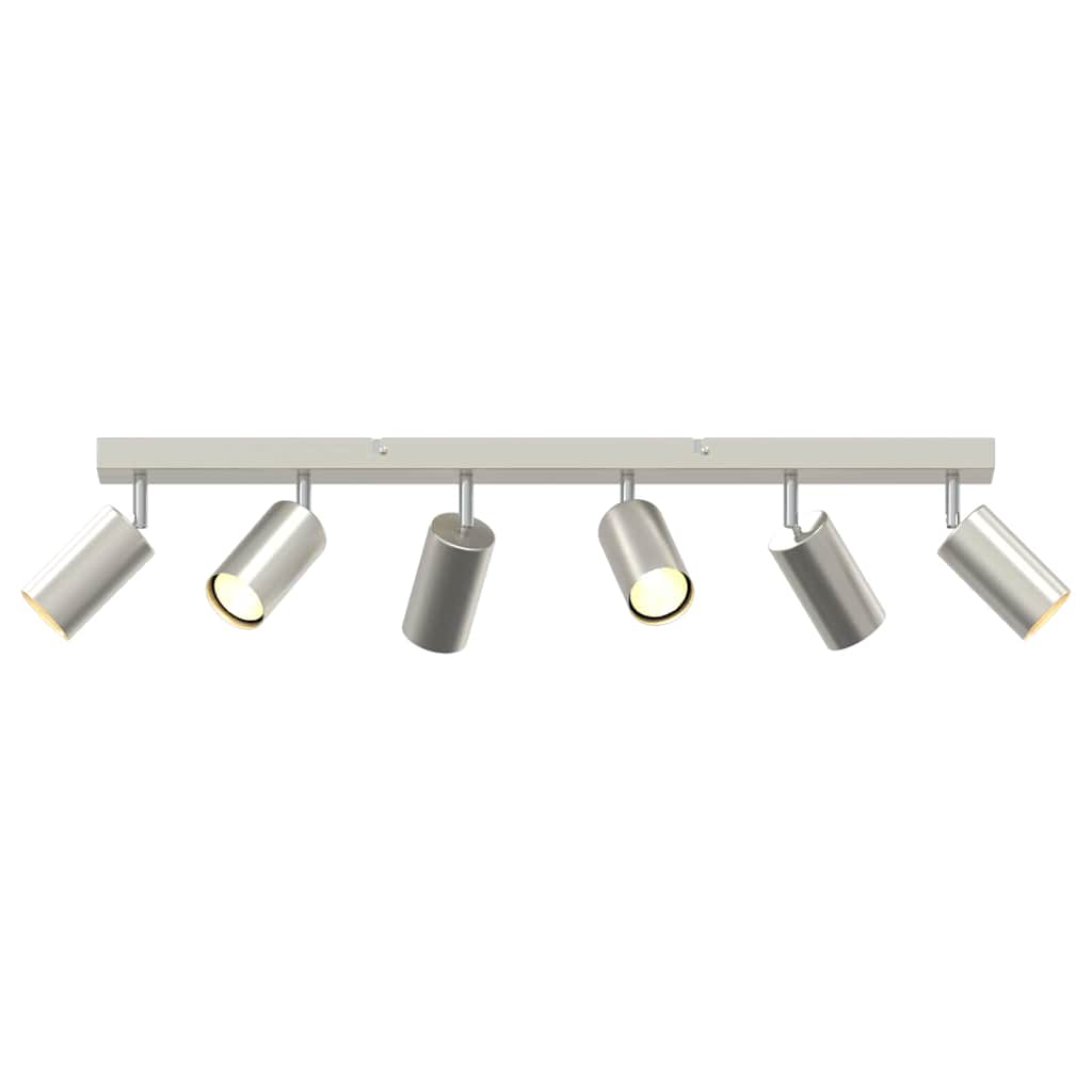 Ceiling Spotlight with Spotlights Nickel 73 x 6 x 16 cm Metal