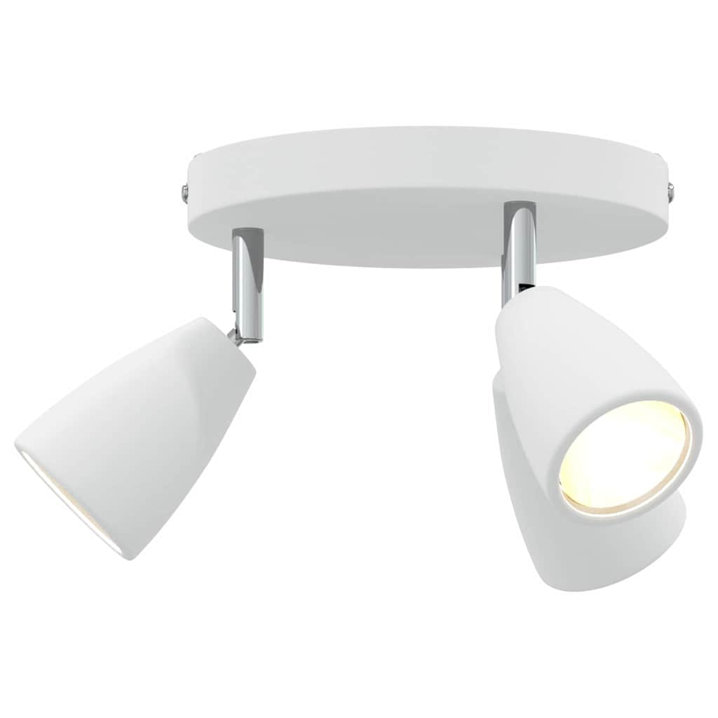 Ceiling Spotlight with Spotlights White 19 x 19 x 14.5 cm Metal
