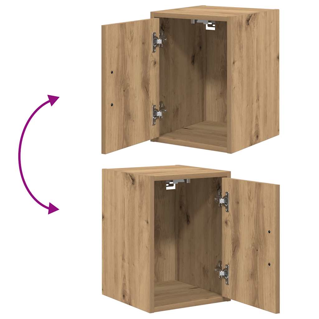 Garage Cabinets 2 pcs Artisan Oak Engineered Wood