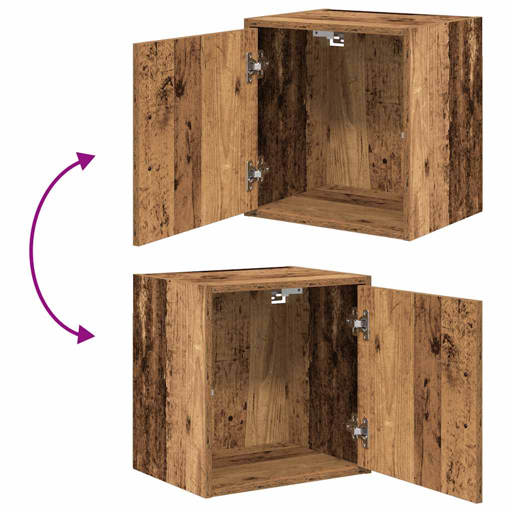 Garage Cabinets 2 pcs Old Wood Engineered Wood