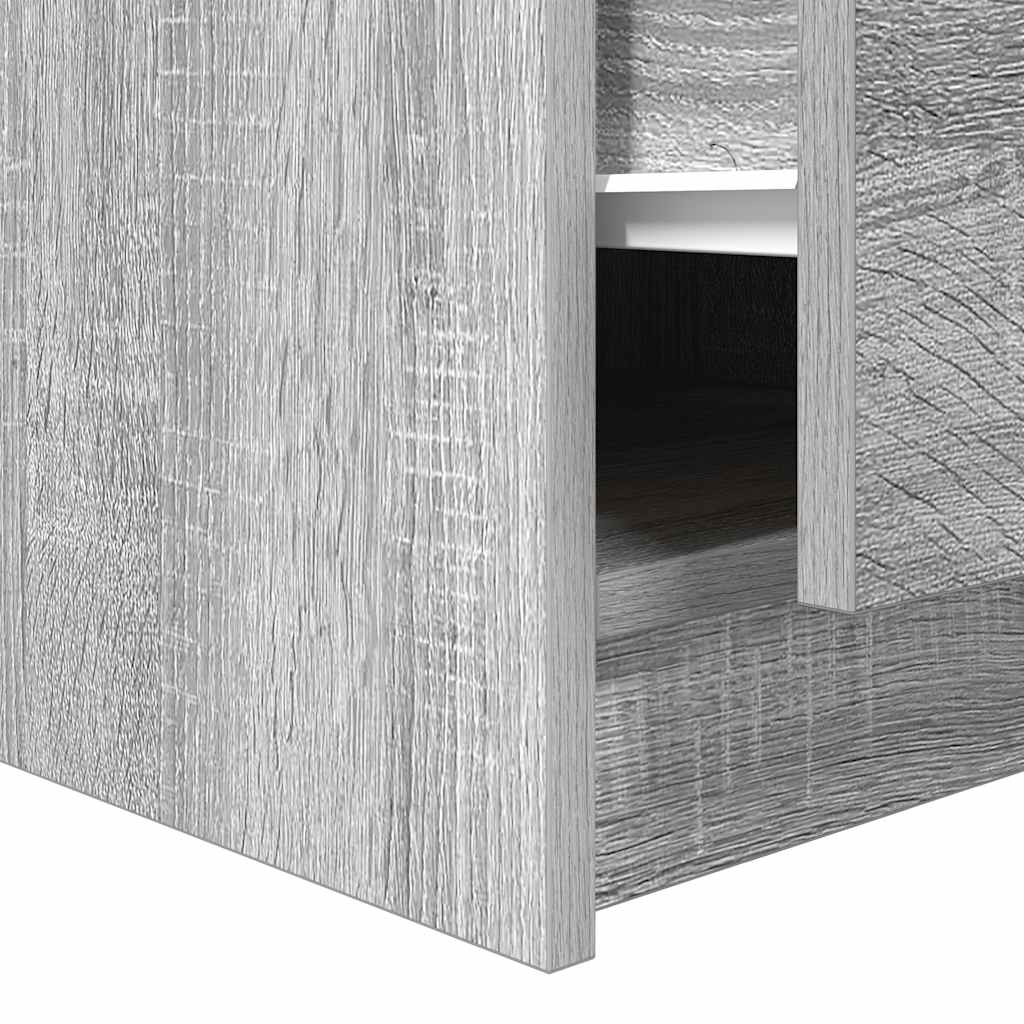 Coffee Table with Drawers Grey Sonoma 70.5x70x40 cm