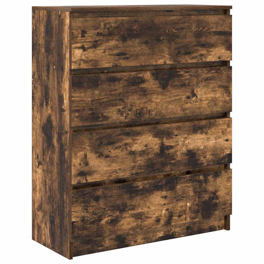 Sideboard Smoked Oak 80x35x99 cm Engineered Wood