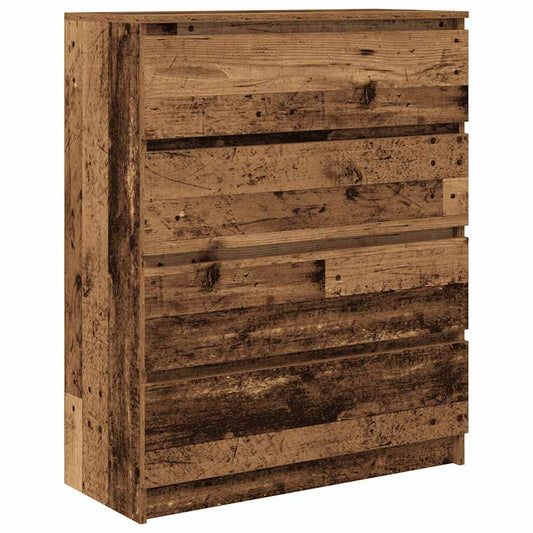 Sideboard Old Wood 80x35x99 cm Engineered Wood