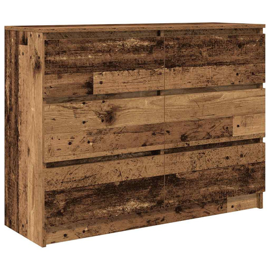 Sideboard Old Wood 100x35x76 cm Engineered Wood
