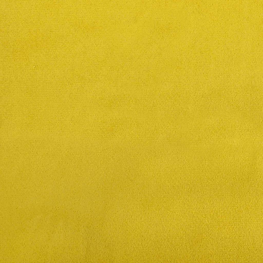 Floor Sofa Bed with Cushion Dark yellow 74 x 77 x 81 cm Velvet