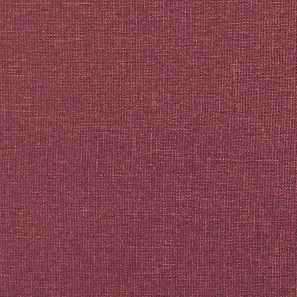 Floor Sofa Bed with Cushion Wine red 74 x 77 x 81 cm Fabric