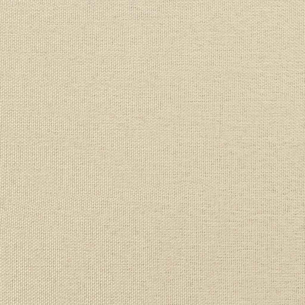 Floor Sofa Bed with Cushion Cream 74 x 77 x 81 cm Fabric