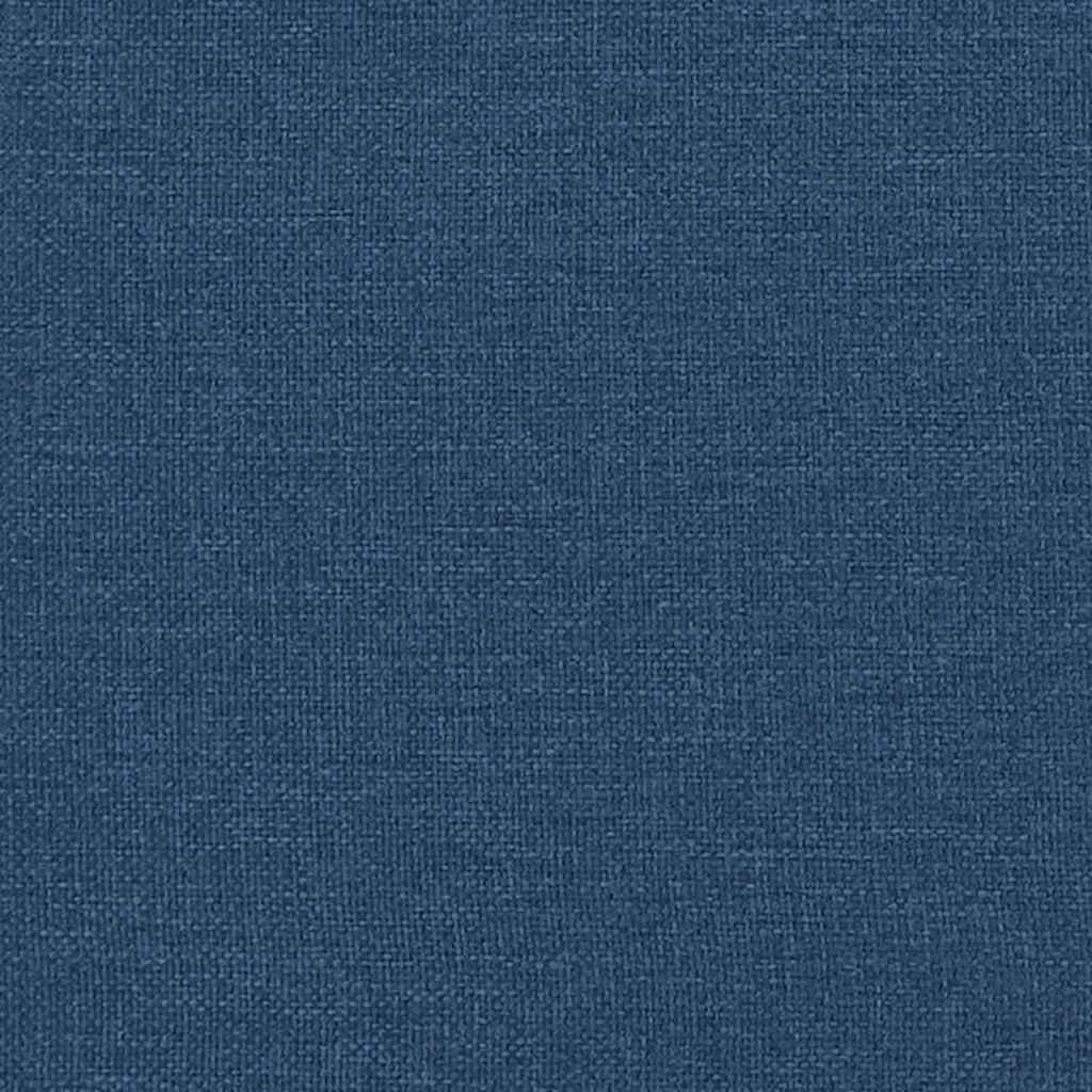 Floor Sofa Bed with Cushion Blue 74 x 77 x 81 cm Fabric