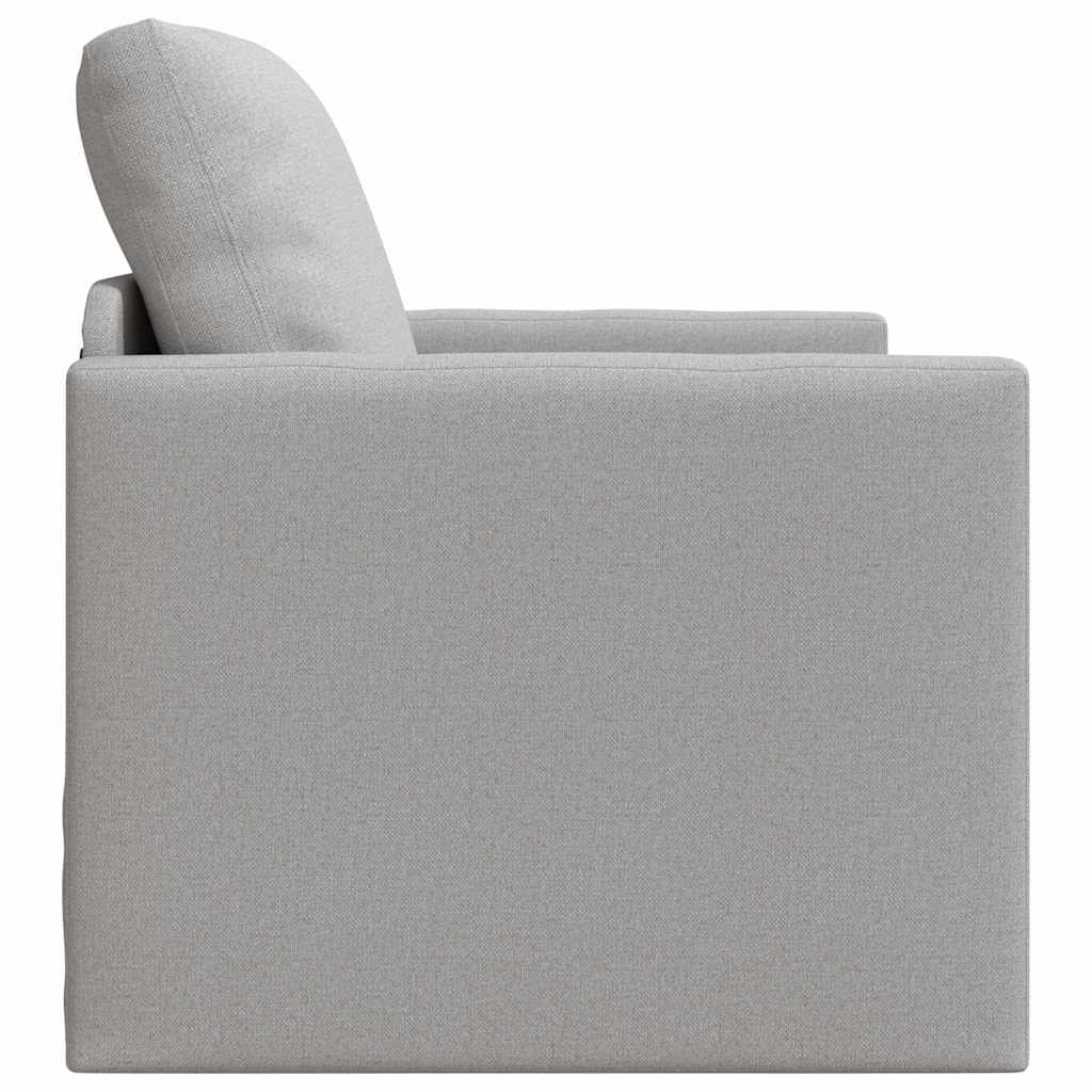 Floor Sofa Bed with Cushion Cloud grey 74 x 77 x 81 cm Fabric