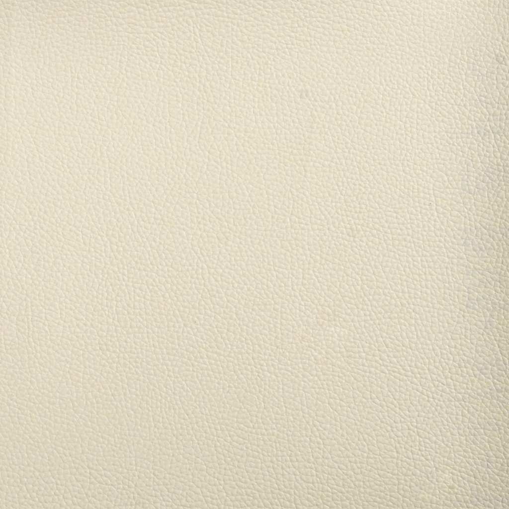 Floor Sofa Bed with Cushion Cream 74 x 77 x 81 cm Faux leather