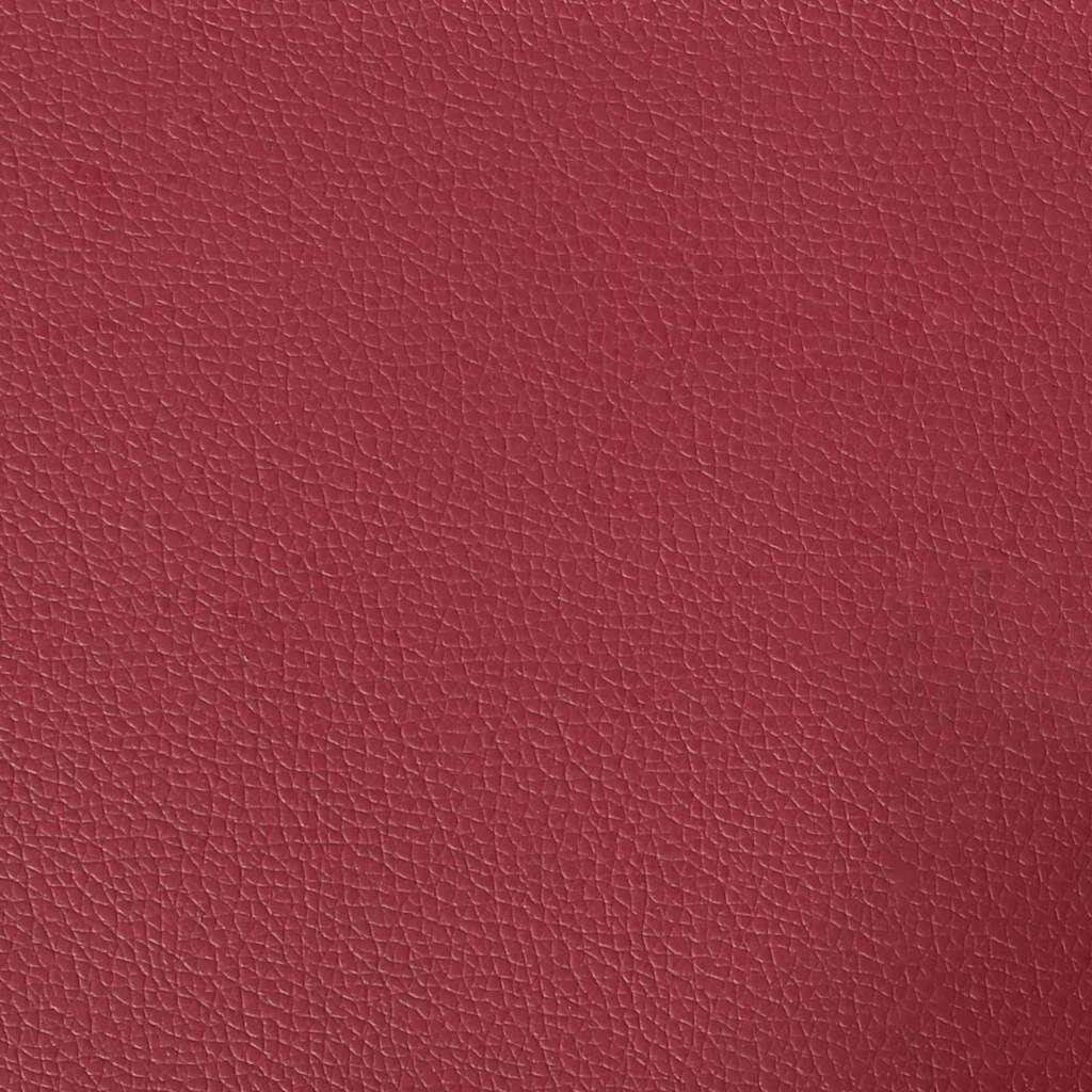 Floor Sofa Bed Wine red 74 x 77 x 81 cm Faux leather