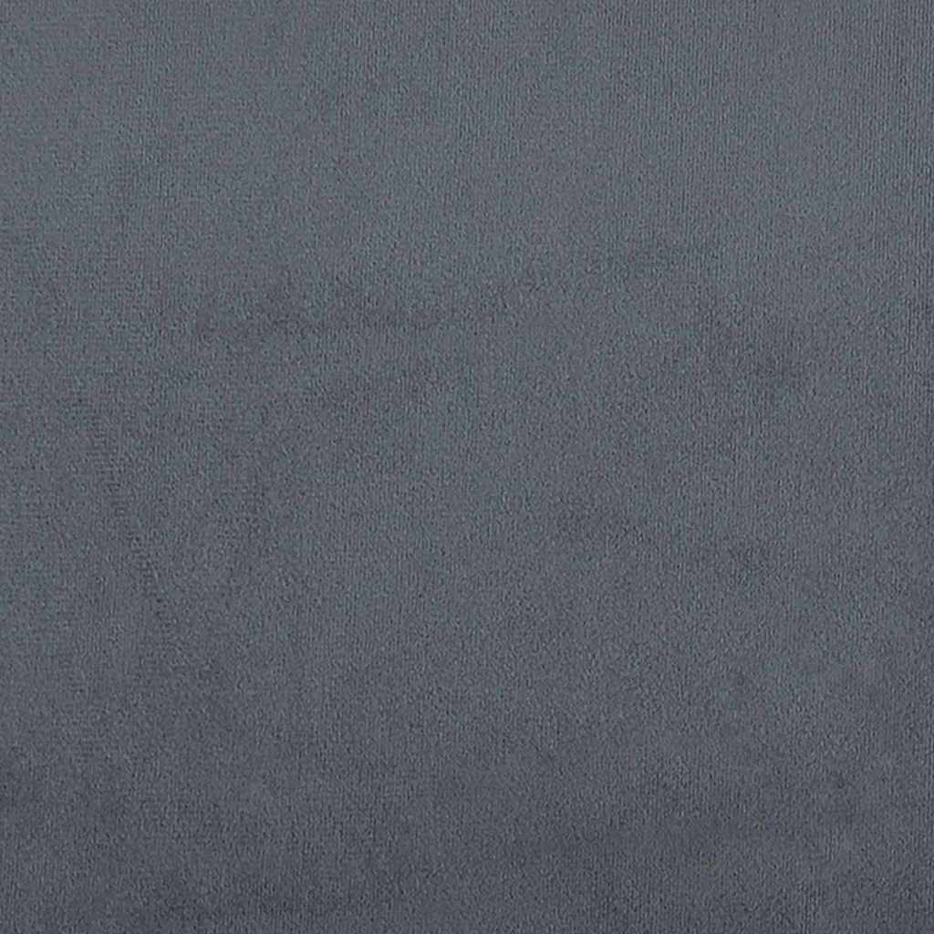 Floor Sofa Bed Dark Grey 213 x 76 x 77 cm Velvet