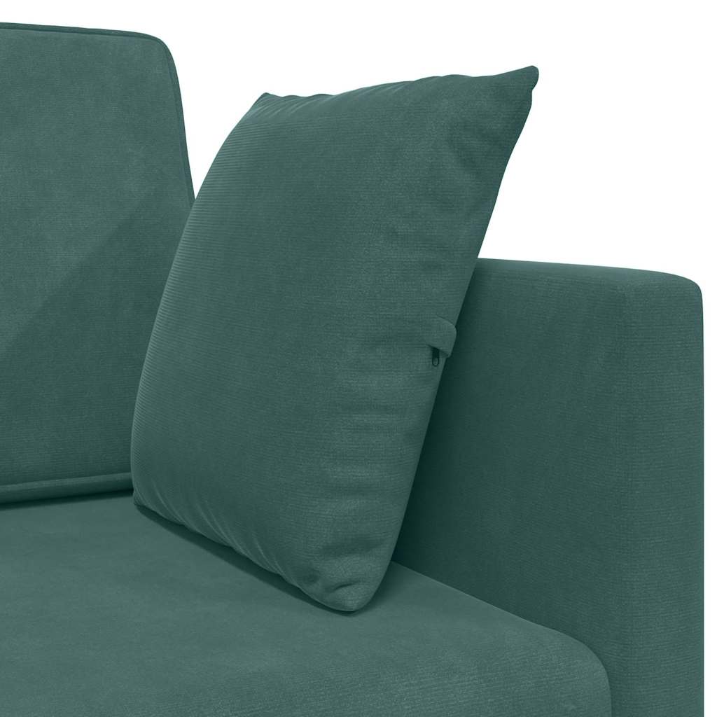 Floor Sofa Bed Dark green 213 x 76 x 77 cm Velvet