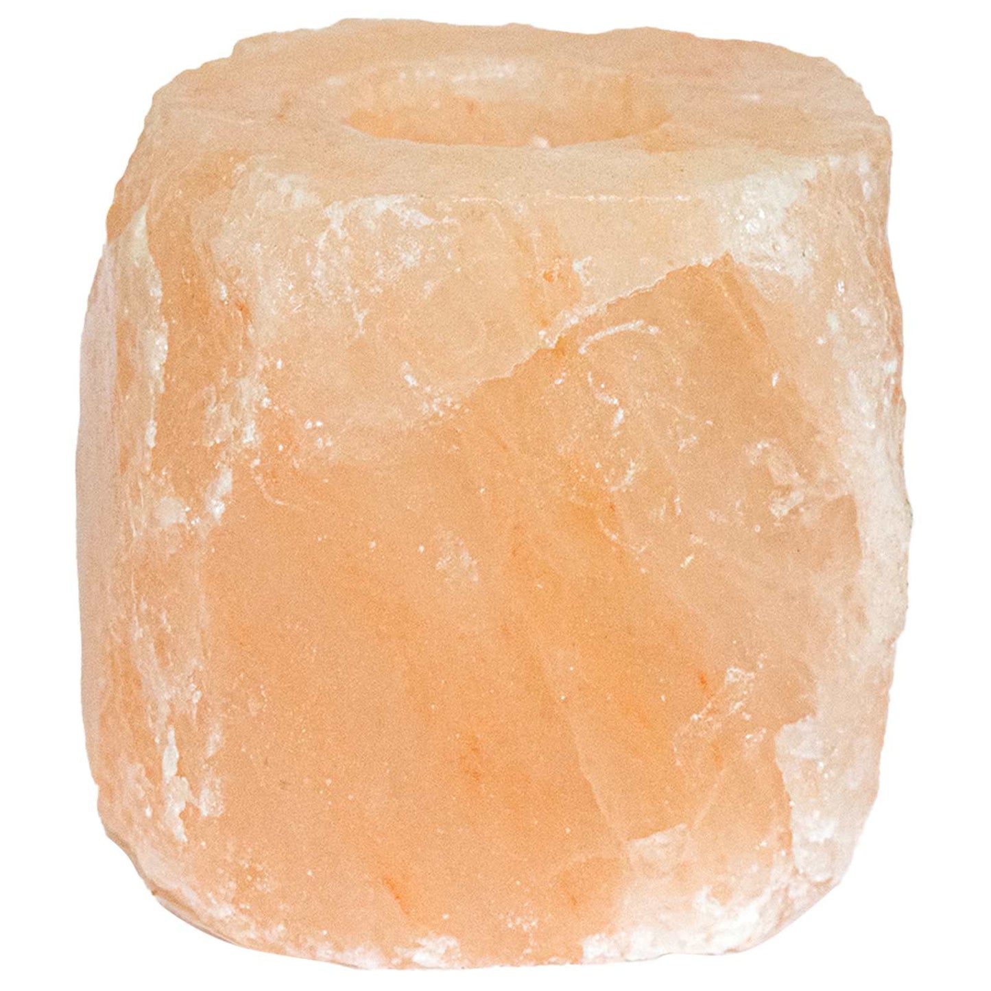 Salt Stone Tealight Holders 4 pcs Pink Rock Salt