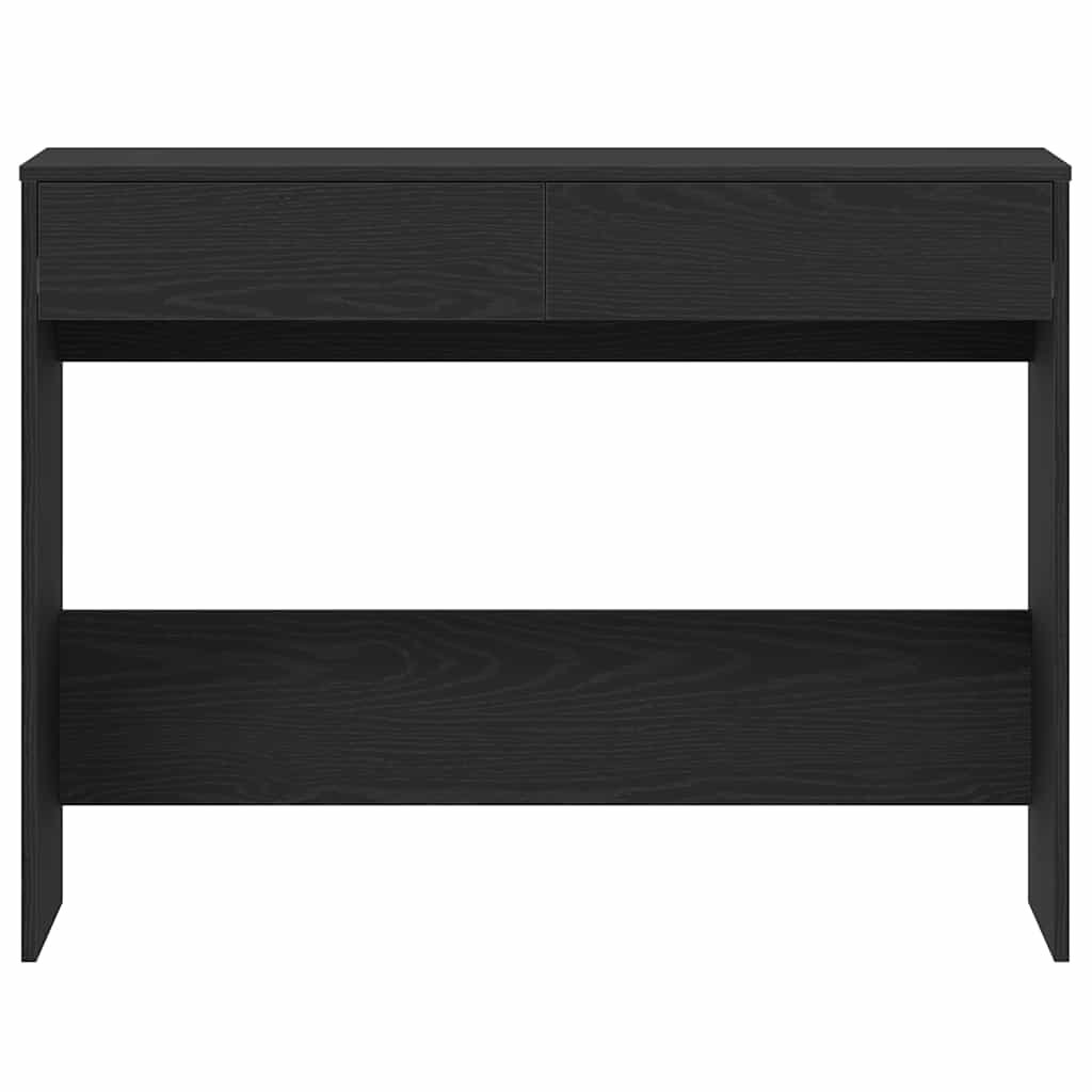 Desk Black Oak 101x50x76.5 cm Engineered Wood