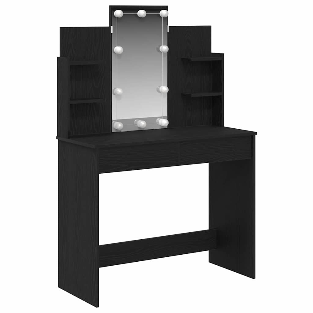 Dressing Table Black oak 96 x 40 x 142 cm Engineered Wood