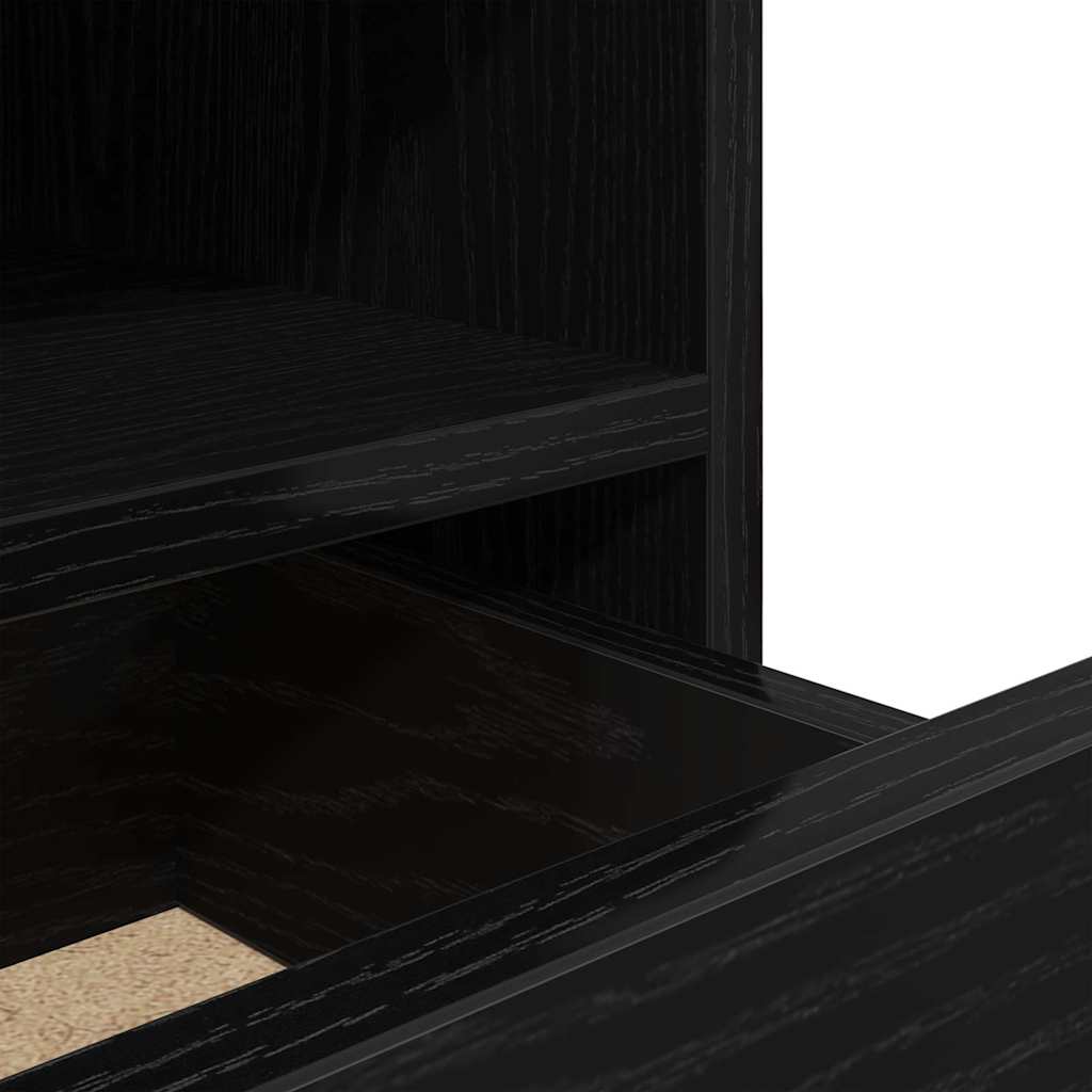 Bedside Cabinet 2 pcs Black Oak 40 x 39 x 48.5 cm