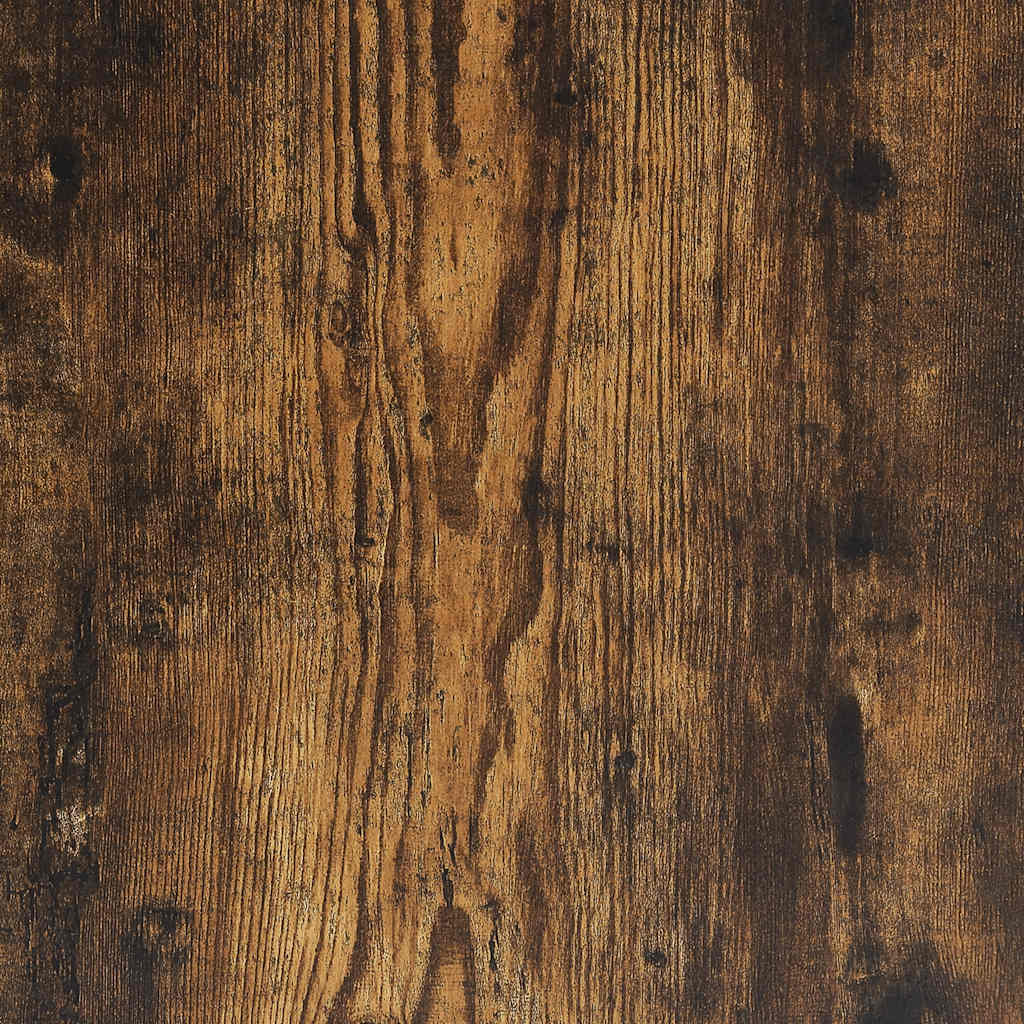 Bed Frame No Mattress Smoked Oak 200x200 cm Engineered Wood