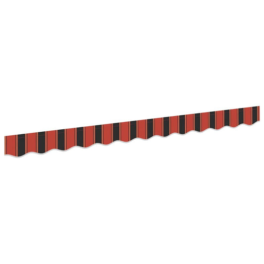 Awning Valance Replacement for 3.5 m Orange Red & Brown Stripe