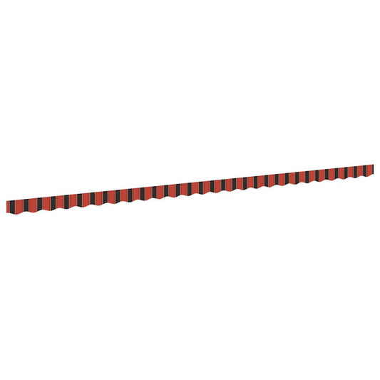 Awning Valance Replacement for 6 m Orange Red & Brown Stripe