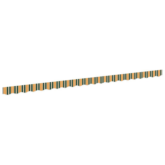 Awning Valance Replacement for 5 m Green & Yellow Stripe