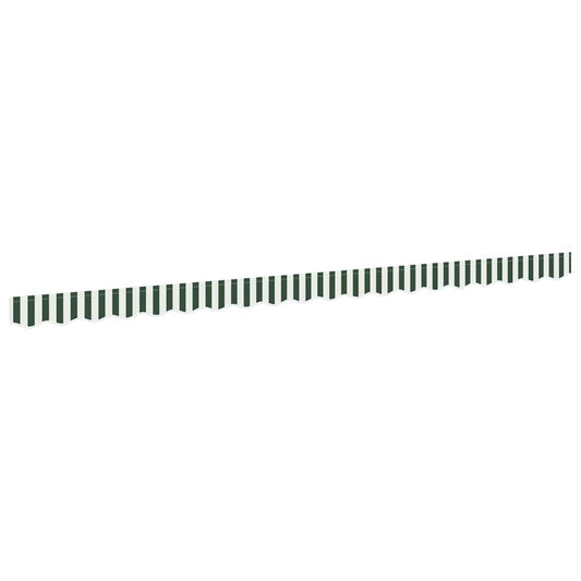 Awning Valance Replacement for 4.5 m Green & White Stripe