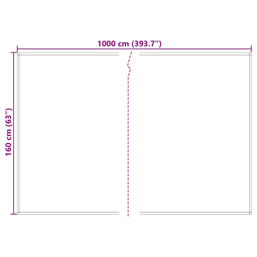 Awning Replacement Fabric Light Grey 1000 x 160 cm Polyester