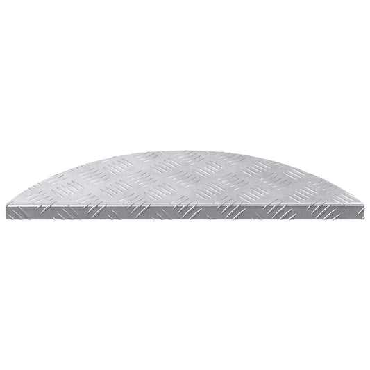 Stair Tread 5 pcs 60 x 18 x 2.5 cm Silver Aluminium Crescent