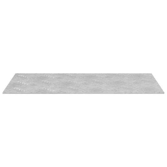 Stair Tread 2 pcs 50 x 25 cm Silver Aluminium Rectangular