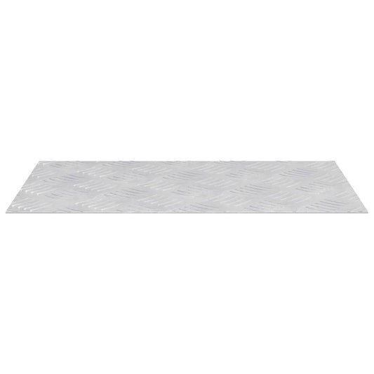 Stair Tread 4 pcs 50 x 30 cm Silver Aluminium Rectangular