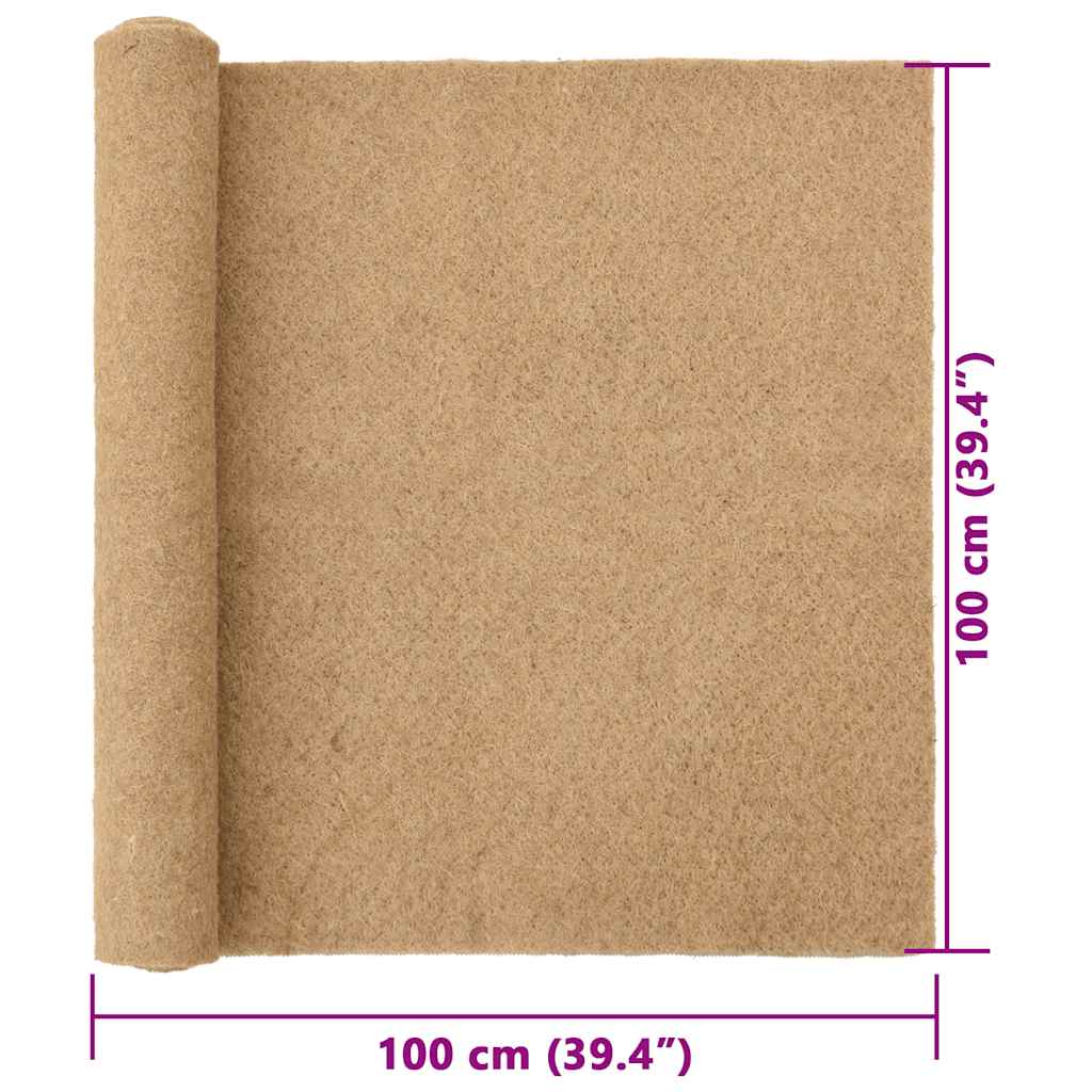 Hemp Mat Natural 100% Hemp 3.3 x 3.3 ft Tough Hemp Mat Square