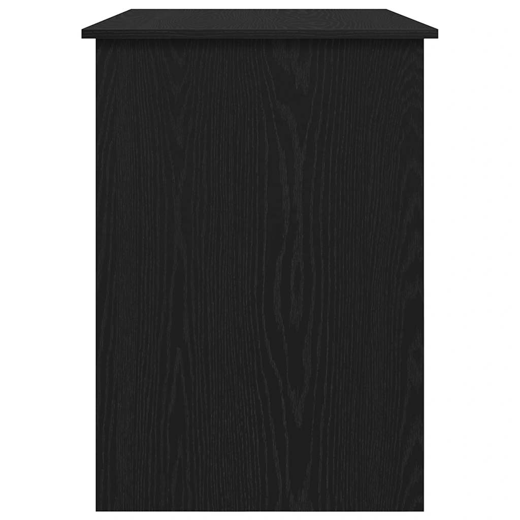 Desk Black Oak 100x55x75 cm Engineered Wood