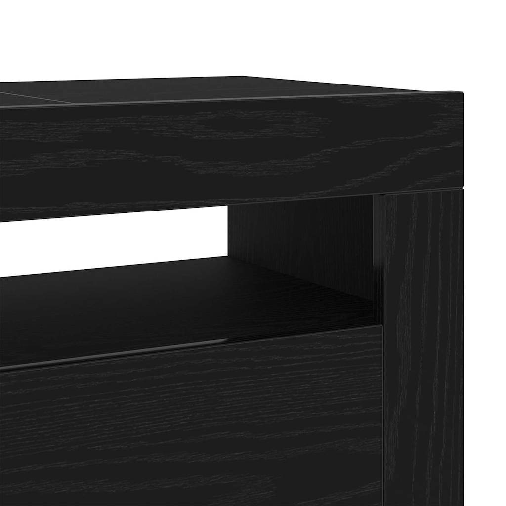 TV Cabinet 120 x 35 x 40 cm Black Oak Engineered Wood
