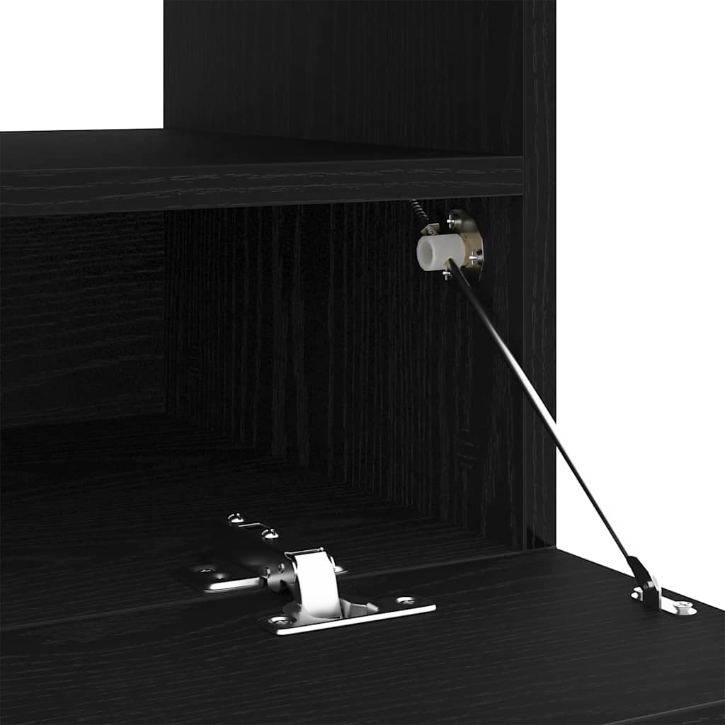 TV Cabinet 100 x 35 x 40 cm Black Oak Engineered Wood