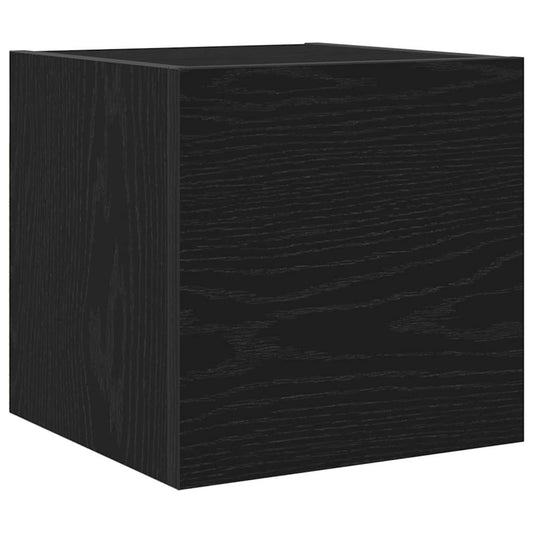 Wall Mounted TV Cabinet 30.5 x 30 x 30 cm Black Oak